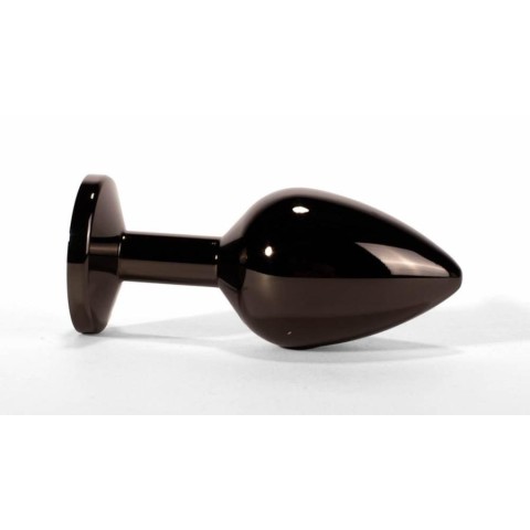 X-Men, Dop Anal Cu Bijuterie Secret Shine Metal M, Metalic + Negru, 8 Cm, pasiune.ro
