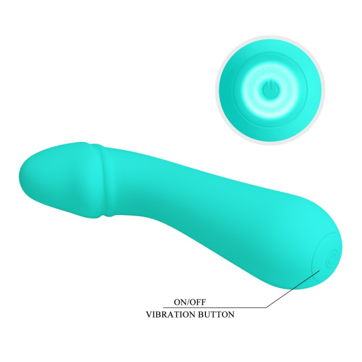 Vibrator Punctul G Cetus, Verde, 15 Cm 2