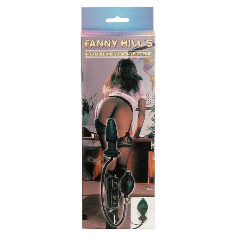 Dopuri Anale, Dop Anal Gonflabil Cu Vibratii Fanny Hills, Negru, 11 Cm, pasiune.ro