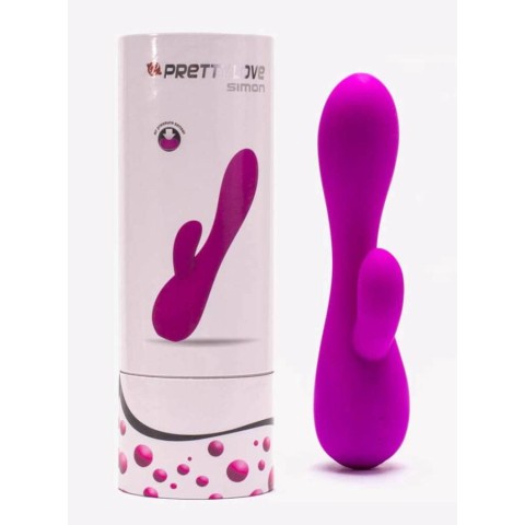 Pretty Love, Vibrator Rabbit Simon, Violet, 17.5 Cm, pasiune.ro