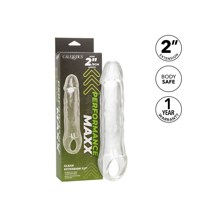 Extensie Penis Transparenta Calexotics 18.25 Cm 7
