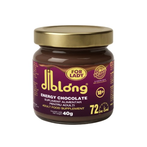 long, Ciocolata Tartinabila Afrodisiac Diblong Energy, Pentru Femei, 40gr, pasiune.ro