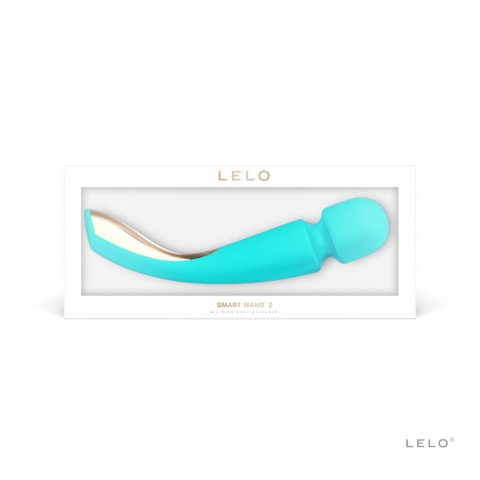 Magic Wand, Vibrator Bagheta Smart Wand 2, Turcoaz, Large, pasiune.ro