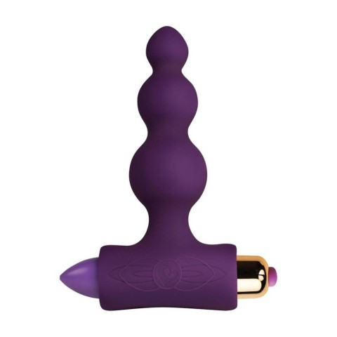 Rocks Off, Dildo Anal Cu Vibratii Bubbles Petite Sensations, Mov, 10.5 Cm, pasiune.ro