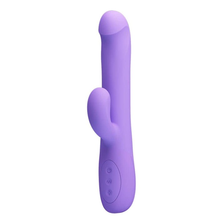 Vibrator Rabbit Cu Rotatii Truman, Lila, 23.5 Cm 2