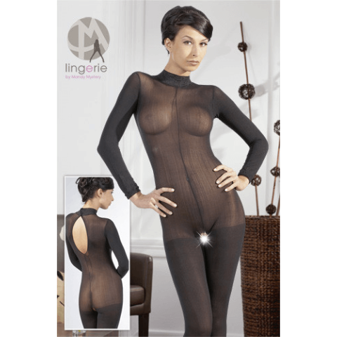 Orion - Mandy Mistery Line, Catsuit Decupat Mandy, Negru, S/m, pasiune.ro